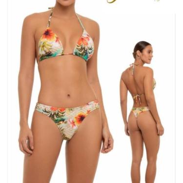 Imagem de Biquíne Fio - Graziavca, Floral lanranja, P