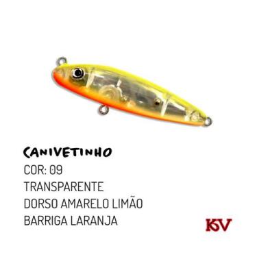 Imagem de Isca Artificial da Kv Canivetinho 6,5cm - Meia Água twitch bait Sinker