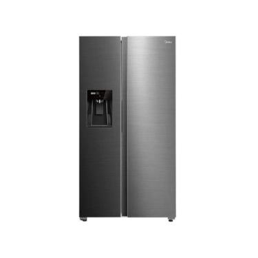 Imagem de Geladeira Frost Free 570L Dispenser Água e Gelo Inverter cor Inox Mide