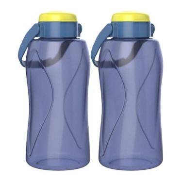 Imagem de Kit 2 Garrafas De Água 1,5l Squeeze Com Alça Suporte Celular - - MAX, 