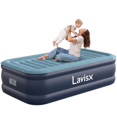 Imagem de Colchão Inflável Lavisx Solteiro 198x99x46cm com Bomba Embutida