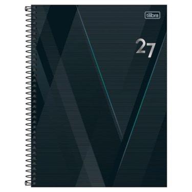 Imagem de Agenda 2027 Spot espiral M9 grande capa dura Tilibra Cor:Preto, Preto