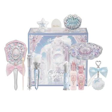 Imagem de Conjunto de Maquiagem Flower Knows Shells Jewel com 13 Peças em Caixa 