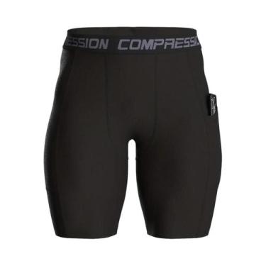Imagem de Shorts De Compressão Respirável Para Homens Para Corrida E Atividades 