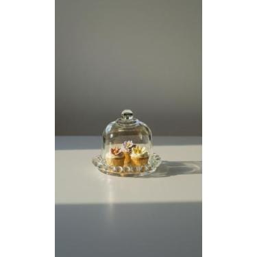 Imagem de Mini Boleira De Vidro Para Cupcakes 9cm - Congratulations Store
