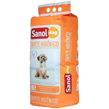 Imagem de Sanol Dog, Tapete higiênico descartável para cães, 60x80cm, 30un