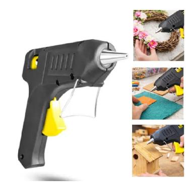 Imagem de Pistola de Cola Quente Profissional Grande com Bico Metálico de Alta Precisão Bivolt 15W Yeet 11MM