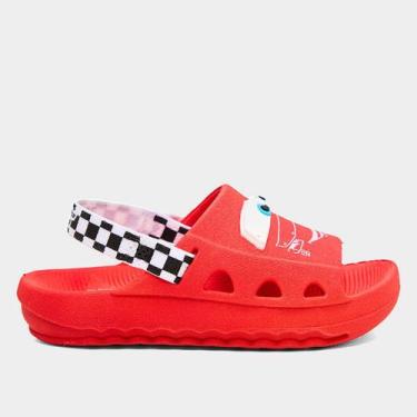 Imagem de Sandália Infantil Grendene Kids Babuche Gaspea Baby Masculina, Vermelh