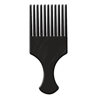 Imagem de Pente Plástico Afro Com Dentes Largos Preto