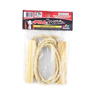 Imagem de Pula Corda 1,8M De Sisal Atividade Esporte Fitness Exercício