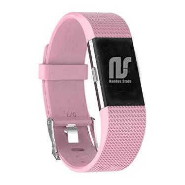 Imagem de Pulseiras unissex para Fitbit Charge 2 - Pulseira de substituição - Nandos-Store (Rosa)