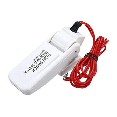 Imagem de FAKEME Interruptor de flutuador automático para bomba náutica 20 AMP DC12V interruptor de sensor de fluxo branco
