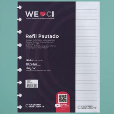 Imagem de Refil Pautado Caderno Inteligente Médio 120G Com 30 Folhas Cirm3004