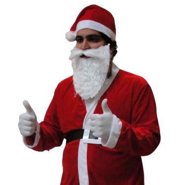 Imagem de Fantasia Papai Noel Luxo 5 Peças - Magize