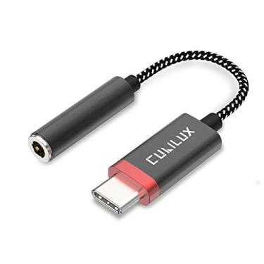 Imagem de Cubilux Adaptador de fone de ouvido USB C de 24 bits de 192 KHz/24 bits para iPad 10 iPad Pro iPad Air 5/4 iPad Mini 6, Samsung S21/S20 Note 20/10 Tab S7/S6 Z Fold 3 Z Flip, Pixel 7/6 Pro 6a 5 4XL, Tipo C para Dongle auxiliar de 3,5 mm