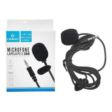 Imagem de Microfone De Lapela Stereo P3 Para Celular Smartphone
