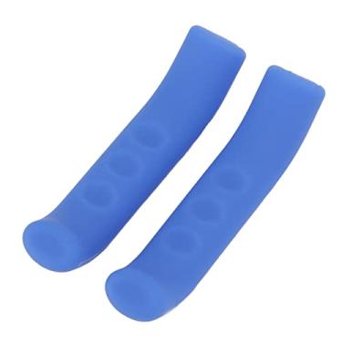 Imagem de Vbestlife 1 par de capa de alavanca de freio de bicicleta antiderrapante de silicone para bicicleta de estrada de montanha (azul)
