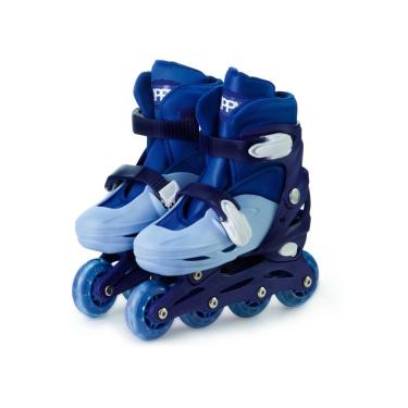 Imagem de Patins In Line Infantil Ajustável Azul 30 Ao 33