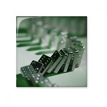 Imagem de Gambling Mahjong Domino Foto Cerâmica Azulejo Brilhante Decalque Pedra Enfeitada Tijolo Vitrificado