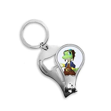 Imagem de Dinossauro Kingdom Love You cortador de unhas abridor chaveiro tesoura