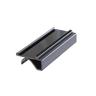 Imagem de Excellante Etiqueta de prateleira de plástico Snap-Under (pacote com 4), 7,6 cm, preta