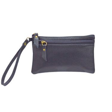 Imagem de Carteira Clutch Feminina Porta Celular Couro Legitimo Madamix