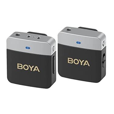 Imagem de B.oya By-m1v1 Sistema Microfone Sem Fio Canal Duplo Transmissão 2.4Ghz Carregamento Usb C Ultra Compacto e Portátil Compatível com Tablets Câmeras Dslrs e Filmadoras/No Brasil