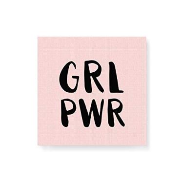 Imagem de Arte Maníacos Quadro Decorativo em Tela Canvas Grl Pwr - 30x30cm