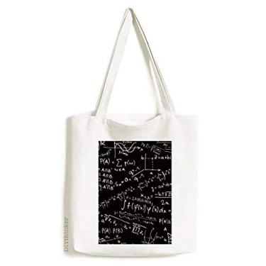 Imagem de Seeking Limits Formulas Science Calculus Figure Tote Canvas Bag Shopping Satchel Casual Bolsa