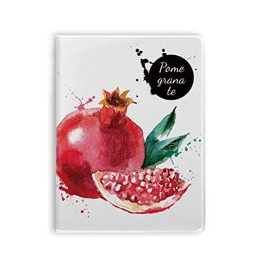 Imagem de Diário de capa macia para caderno de aquarela saboroso e saudável Pamegranate