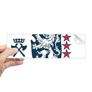 Imagem de DIYthinker Espada Medieval Cavaleiros da Europa Emblema Leão Retangular Para-choque Adesivo Janela Decalque