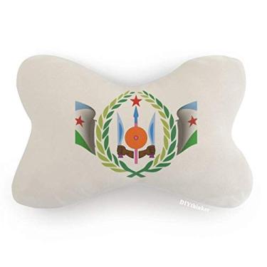 Imagem de DIYthinker Djibouti Emblema Nacional Símbolo de Campo Acabamento Carro Pescoço Decoração Almofada Almofada Almofada Almofada