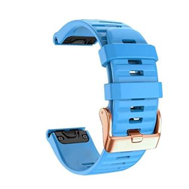 Imagem de TIOYW 26 20 22mm Pulseira de silicone para Garmin Fenix 6X 6 6S Pro 5X 5 5S Plus 3HR Enduro D2 Delta PX Easy Fit Quick Release Wirstband (Cor: J, Tamanho: 20mm Fenix 5S 6S Pro)
