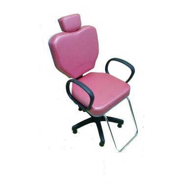 Imagem de Poltrona Cadeira Para Salão Cabeleireiro Maquiagem Pink