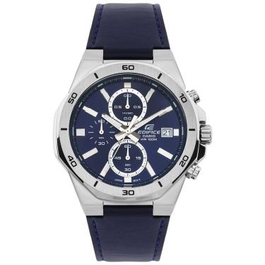 Imagem de Relógio CASIO EDIFICE masculino analógico couro EFV-640L-2AVUDF