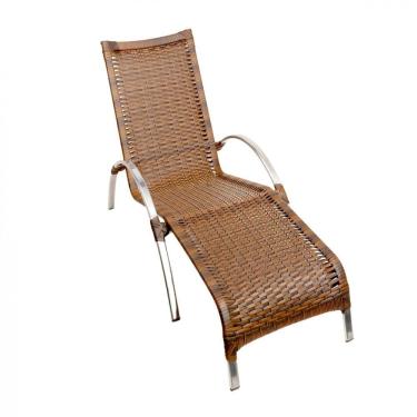 Imagem de Espreguiçadeira Em Alumínio e Fibra Sintética