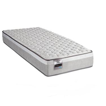 Imagem de Colchão Solteirão Inducol Mola Ensacada Hanover 22x96x203cm Cinza/Branco