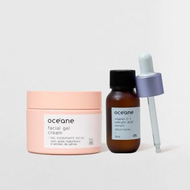 Imagem de Kit Sérum Facial de Vitamina C e Ácido Salicílico + Gel Hidratante Facial (2 Produtos)