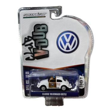 Imagem de Miniatura Volkswagen Fusca Beetle Police Greenlight 1:64