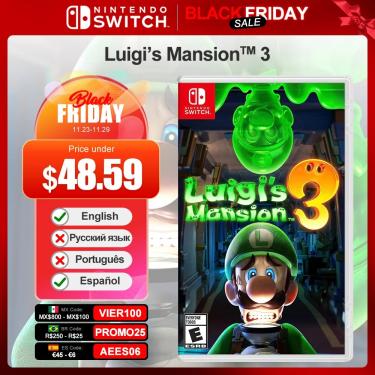 Jogo Luigi's Mansion 3 Nintendo Switch Mídia Física Original