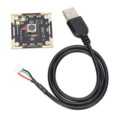 Imagem de CHICIRIS Módulo de câmera, imagem clara USB 2.0 placa de webcam HBVCAM-5M2134AF76 V11 2,8 mm de comprimento com microfone para reconhecimento facial para reprodutor de publicidade