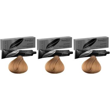 Imagem de Coloraçao Acquaflora Sem Amonia 8.0 Louro Claro-Kit C/3Un