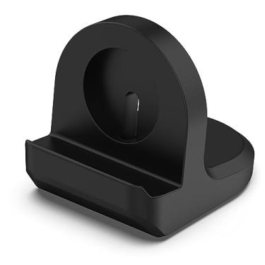 Imagem de Disscool Base de carregamento de substituição compatível com Samsung Galaxy Watch 6/6 Classic/Watch 5/5 Pro suporte de carregamento de silicone antiderrapante, suporte de base de carregador com slot