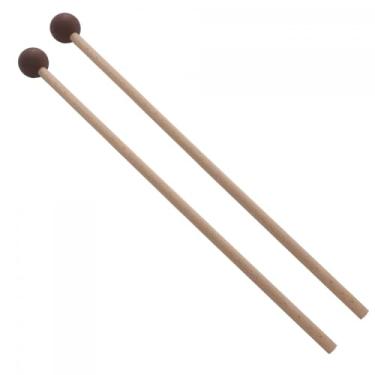 Imagem de Dynwave Varas de percussão de martelo marimba, 2 peças, marretas de madeira, malho de xilofone para desempenho de de madeira, sino de palco de xilofone, Café