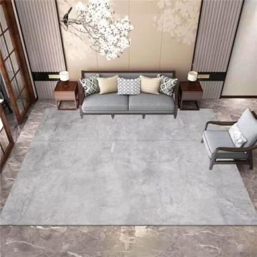 Imagem de Tapetes para sala de estar cinza casa decorações engrossado macio quarto tapetes grande área, pelúcia curta f, 200x250cm