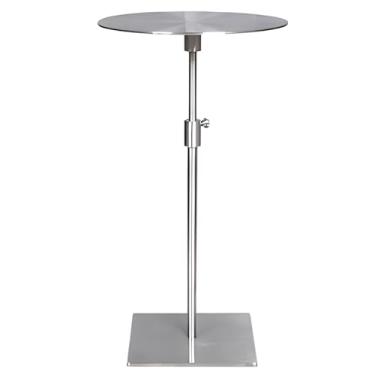 Imagem de Mesa Lateral Elevatória De Metal, Mesa Final Para Espaços Pequenos, Mesa Lateral Estreita Com Processo De Pintura Metálica Para Sala De Estar E Quarto (Color : Silver, Size : STYLE 3)