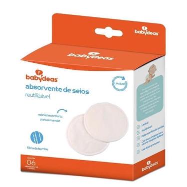 Imagem de Protetor Absorvente Para Seios Lavável 6 Unidades Amamentação