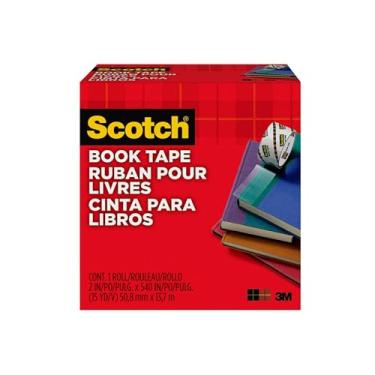 Imagem de Fita adesiva Scotch Book 845, Crystal Clear, 2 Inches x 15 Yards