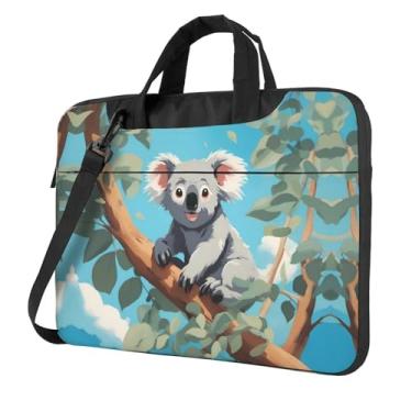 Imagem de Uma bolsa para laptop Koala Business com desenho animado, design leve de várias camadas, proteção perfeita para o seu computador, design com zíper, forro à prova de choque, 40 cm, Preto, 15.6 inch