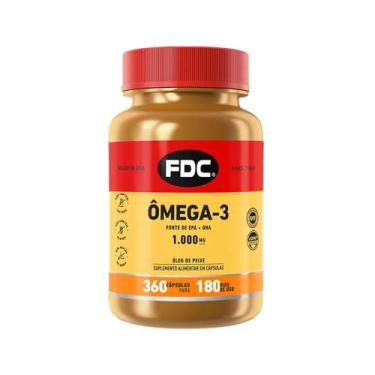 Imagem de Omega 3 FDC Vitamins 360 Caps 1000 Mg Fish Oil Importado 360
